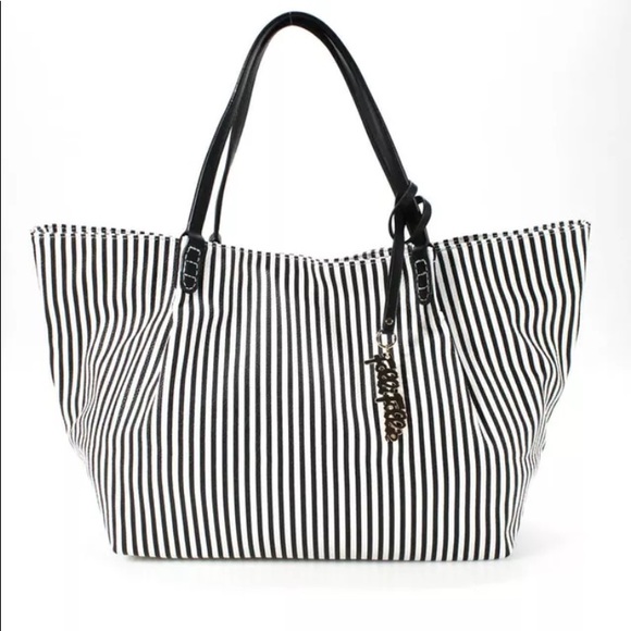 βSOLDβ Folli Follie NIB Urban Stripe Tote,Pouch & Dustbag - Picture 3 of 16